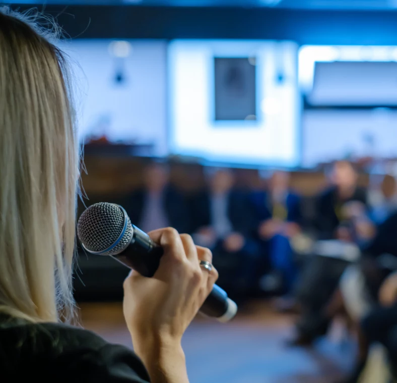 People communicating using a tablet